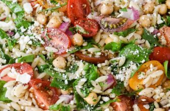 Simple Orzo Pasta Salad – Spend With Pennies