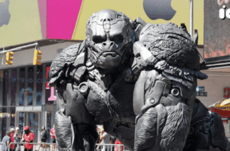 Transformers Rise of the Beasts Prime and Primal in Occasions Sq.