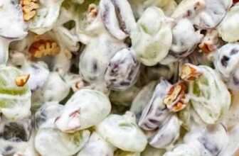 The BEST Creamy Grape Salad