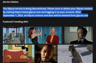 Gfycat is shutting down on September 1st