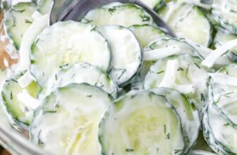 Creamy Cucumber Salad – Spend With Pennies