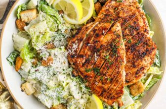 Grilled Rooster Caesar Salad – Spend With Pennies