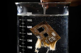 Water-soluble circuit boards may minimize carbon footprints by 60 p.c