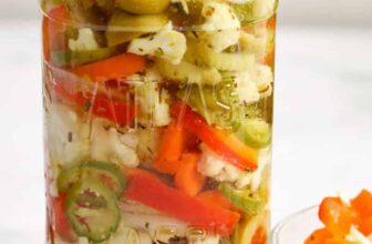 Straightforward Giardiniera (Pickled Greens) – Spend With Pennies