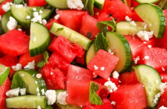Straightforward Watermelon Salad (with feta)