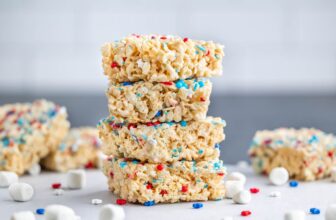 Crimson White & Blue Rice Krispie Treats