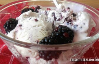 BLACKBERRY ICE CREAM – NO CHURN