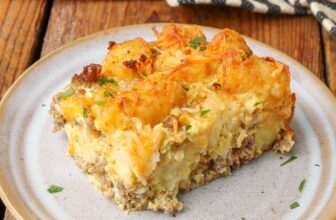 Tater Tot Breakfast Casserole – Barefeet within the Kitchen