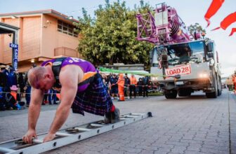Australian Strongman Smashes World File by Pulling 44,753-Pound Crane