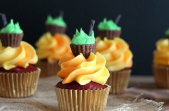 Halloween Cauldron Cupcakes | Cookies and Cups