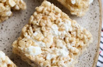 Browned Butter Pumpkin Spice Rice Krispie Treats