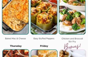 Weekly Meal Plan Apr 22, 2024