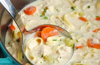 Creamy Hen Noodle Soup – Spend With Pennies