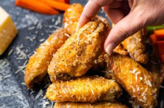 Garlic Parmesan Rooster Wings – The Keep At Dwelling Chef